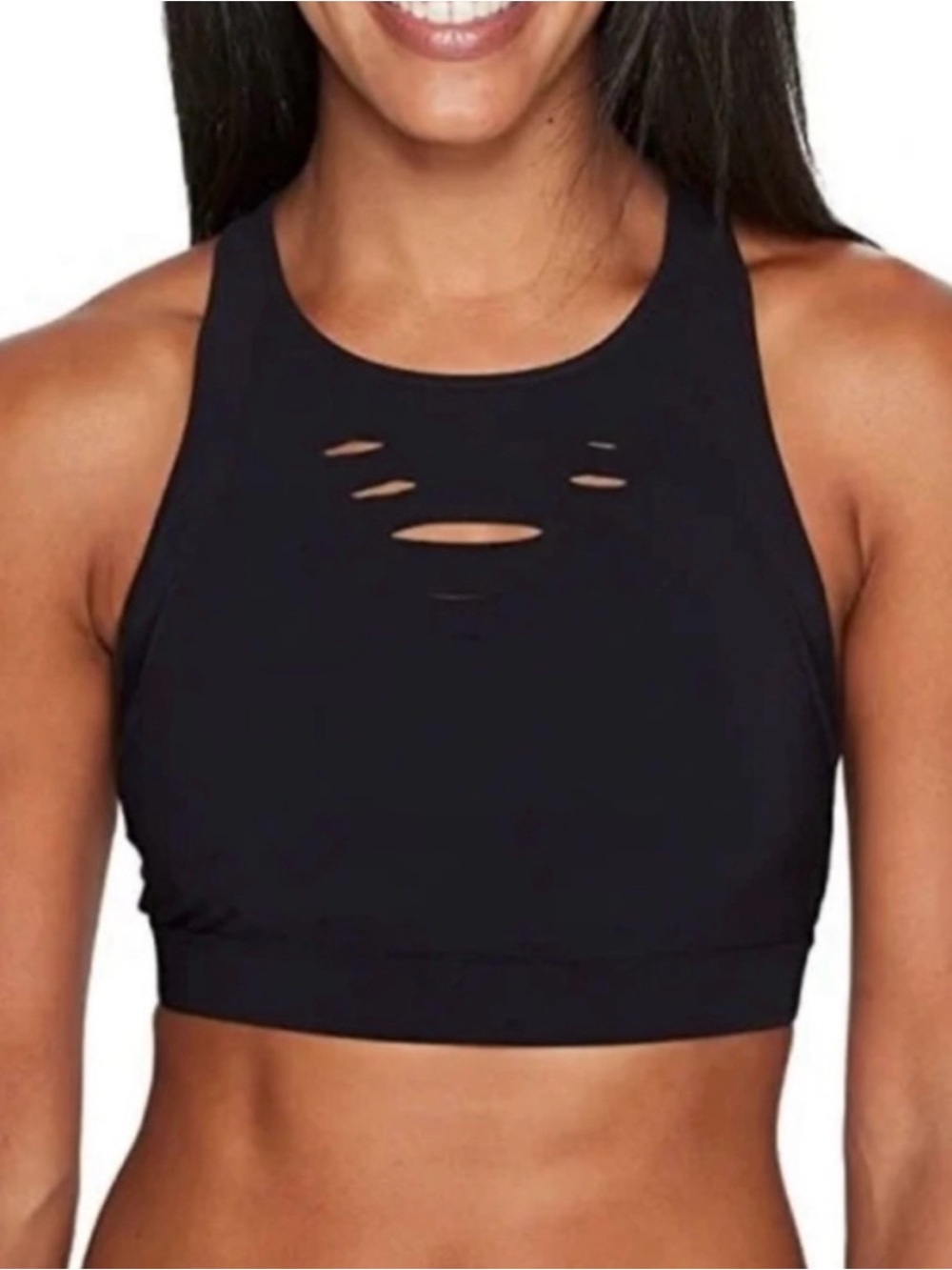Alo Ripped Warrior Sports Bra - Black - Small